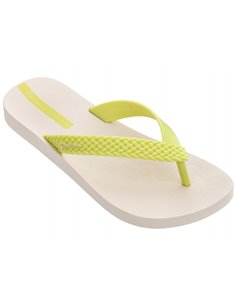 CHANCLA IPANEMA SOUL Beige and Neon Yellow / Beige y Amarillo Neón