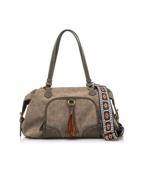 BOLSO MTNG SPUR Dontes Taupe/Taupe