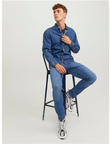 PANTALÓN DENIM JJIGLENN ORIGINAL SQ223 Blue/Azul