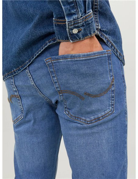 PANTALÓN DENIM JJIGLENN ORIGINAL SQ223 Blue/Azul