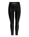 LEGGINGS DE PIEL SINTÉTICA JDYSTINE Black/Negro