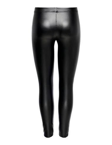 LEGGINGS DE PIEL SINTÉTICA JDYSTINE Black/Negro