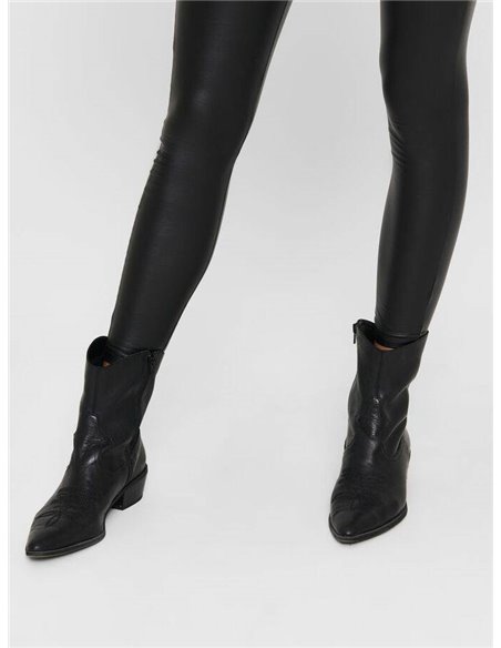 LEGGINGS DE PIEL SINTÉTICA JDYSTINE Black/Negro