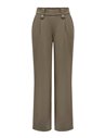 PANTALÓN onlNEWSANIA BUTTON Walnut/Taupe