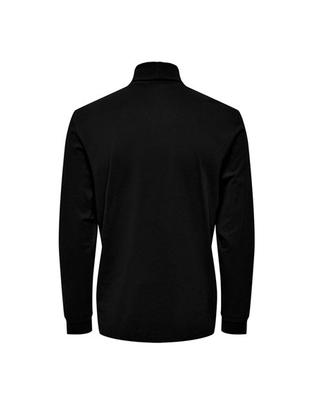 CAMISETA DE CUELLO VUELTO ONSTHOR Black/Negro