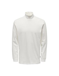 CAMISETA DE CUELLO VUELTO ONSTHOR Cloud Dancer/Blanco