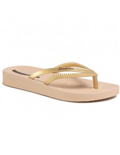 CHANCLA IPANEMA BOSSA SOFT IV FEM Beige and Gold / Beige y Oro