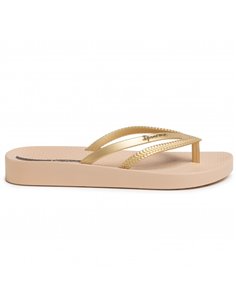 CHANCLA IPANEMA BOSSA SOFT IV FEM Beige and Gold / Beige y Oro 2