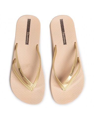 CHANCLA IPANEMA BOSSA SOFT IV FEM Beige and Gold / Beige y Oro