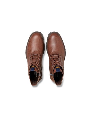 BOTA DE PIEL JFWBERNIE Cognac/Marrón