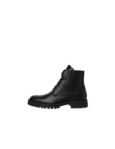 BOTA DE PIEL JFWBERNIE Anthracite/Negro