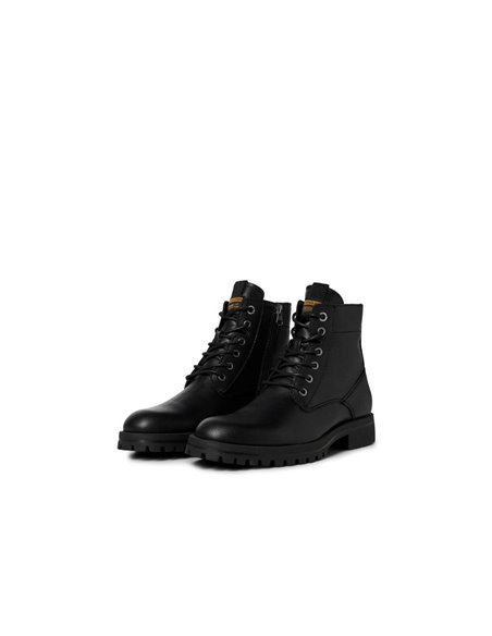 BOTA DE PIEL JFWBERNIE Anthracite/Negro