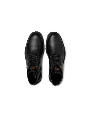BOTA DE PIEL JFWBERNIE Anthracite/Negro