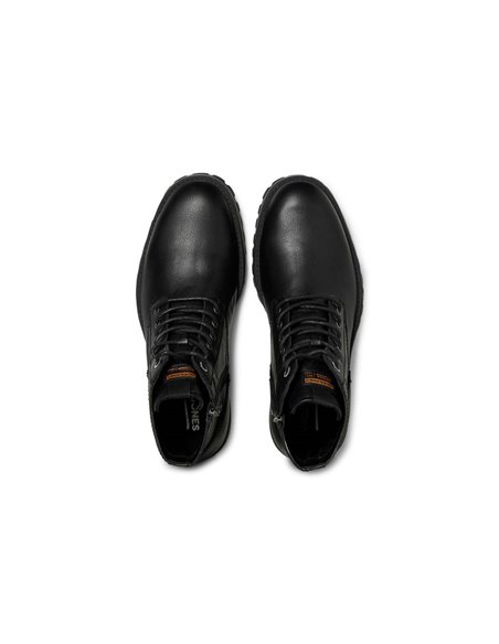 BOTA DE PIEL JFWBERNIE Anthracite/Negro