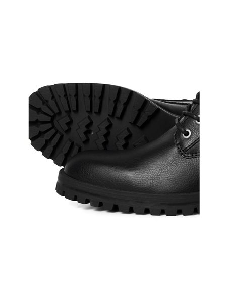 BOTA DE PIEL JFWBERNIE Anthracite/Negro