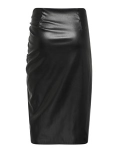 FALDA MIDI CUERO onlMIA Black/Negro 2