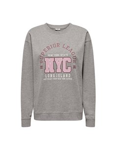 SUDADERA BÁSICA JDYPENELOPE Light Grey/Gris Claro