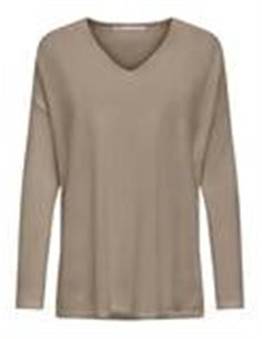 JERSEY CUELLO PICO onlAMALIA Weathered Teak/Kaki Claro