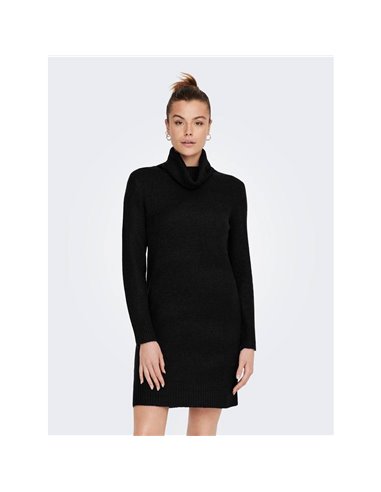 VESTIDO DE CUELLO VUELTO JDYELANOR Black/Negro