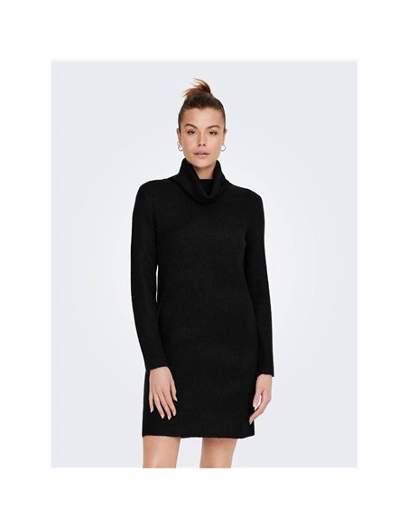 VESTIDO DE CUELLO VUELTO JDYELANOR Black/Negro