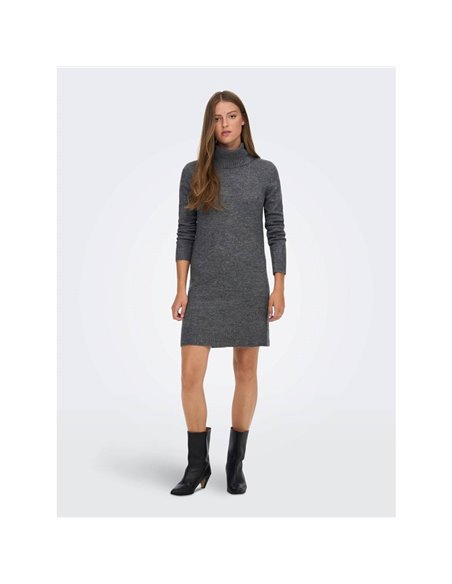 VESTIDO DE CUELLO VUELTO JDYELANOR Dark Grey/Gris