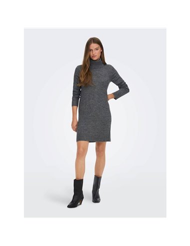 VESTIDO DE CUELLO VUELTO JDYELANOR Dark Grey/Gris