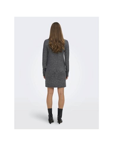 VESTIDO DE CUELLO VUELTO JDYELANOR Dark Grey/Gris