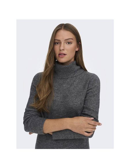 VESTIDO DE CUELLO VUELTO JDYELANOR Dark Grey/Gris