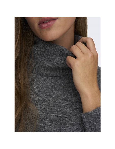 VESTIDO DE CUELLO VUELTO JDYELANOR Dark Grey/Gris