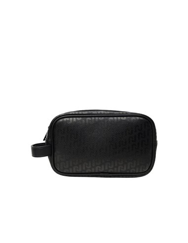 NECESER DE PIEL CRAQUELADA JACMONOGRAM Black/Negro