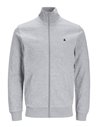 SUDADERA CREMALLERA JJEPAULOS Light Grey/Gris