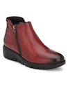 BOTIN DE PIEL ADA MARILA Burdeos