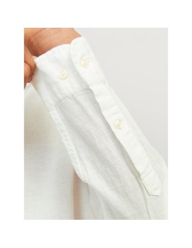 CAMISA JUNIOR DE LINO JJELINEN White/Blanco