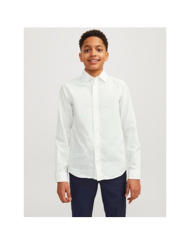CAMISA JUNIOR DE LINO JJELINEN White/Blanco