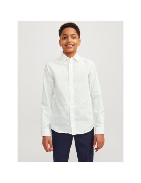 CAMISA JUNIOR DE LINO JJELINEN White/Blanco