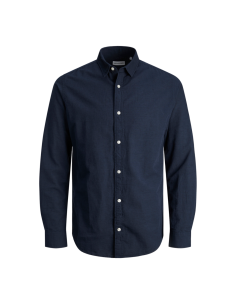 CAMISA JUNIOR DE LINO JJELINEN Navy Blazer/Marino