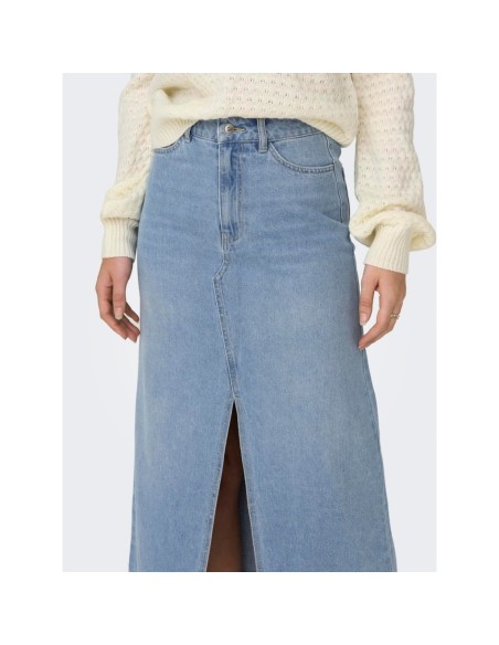 FALDA DENIM MIDI JDYBELLA Light Blue/Azul Claro