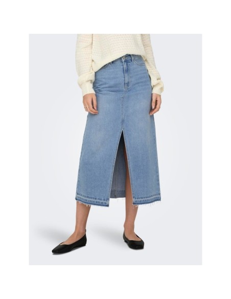 FALDA DENIM MIDI JDYBELLA Light Blue/Azul Claro
