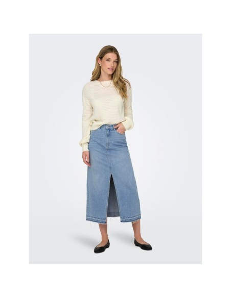 FALDA DENIM MIDI JDYBELLA Light Blue/Azul Claro