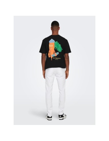 PANTALONES VAQUEROS DE CORTE SLIM ONSLOOM White/Blanco