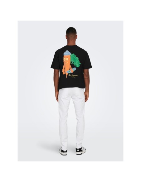 PANTALONES VAQUEROS DE CORTE SLIM ONSLOOM White/Blanco
