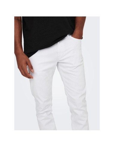 PANTALONES VAQUEROS DE CORTE SLIM ONSLOOM White/Blanco