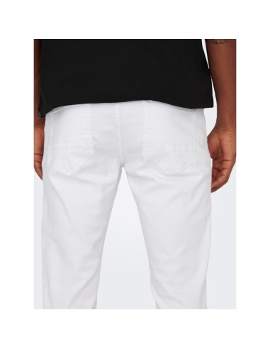 PANTALONES VAQUEROS DE CORTE SLIM ONSLOOM White/Blanco