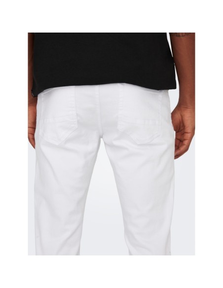 PANTALONES VAQUEROS DE CORTE SLIM ONSLOOM White/Blanco