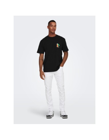 PANTALONES VAQUEROS DE CORTE SLIM ONSLOOM White/Blanco