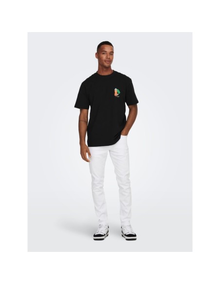 PANTALONES VAQUEROS DE CORTE SLIM ONSLOOM White/Blanco