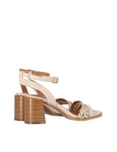 SANDALIA DE TACÓN MEDIO CLARITA 01 CHIKA10 Beige/Beige 2