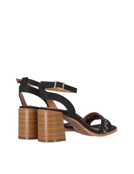SANDALIA DE TACÓN MEDIO CLARITA 01 CHIKA10 Black/Negro