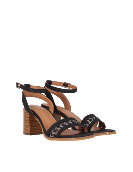SANDALIA DE TACÓN MEDIO CLARITA 01 CHIKA10 Black/Negro