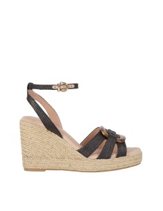 SANDALIA DE CUÑA VIOLETA 11 CHIKA10 Negro